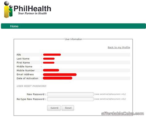 How to change password in PhilHealth's Online Account.